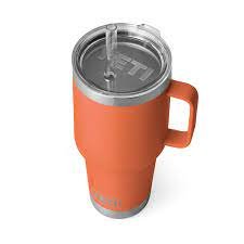 YETI Rambler 35 oz Straw Mug, Vacuum Insulated, Stainless Steel, Rescue Red