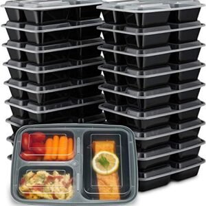 DIBOLASC Meal Prep Containers, 32oz Extra-thick Food Storage Containers  with Lids, Reusable Plastic Bento Lunch Box, Disposable Bento Box, BPA  Free